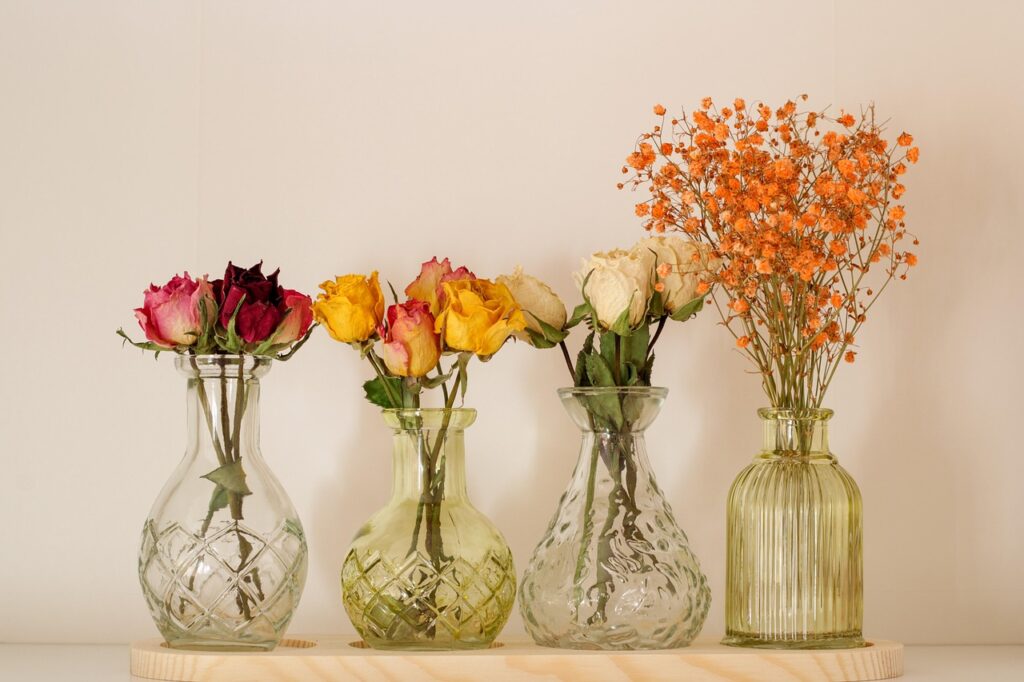 flowers, roses, dried flowers, flower background, flower wallpapers, vases, still life, painting